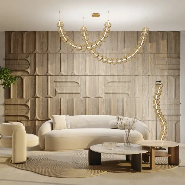 Подвесной светильник Maytoni GOLDEN CAGE — золотой, ракурс 4