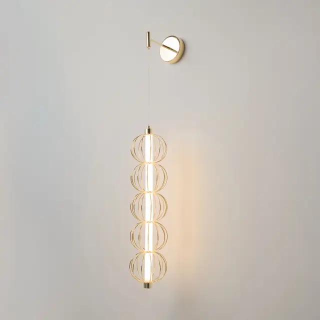 Бра Maytoni GOLDEN CAGE — золотой, ракурс 3