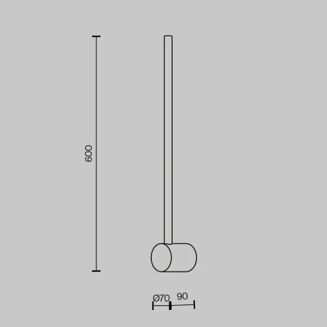 Накладное бра Maytoni LIGHT STICK — латунь, ракурс 2