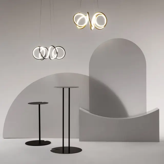 Подвесной светильник Maytoni CURVE — латунь, ракурс 7