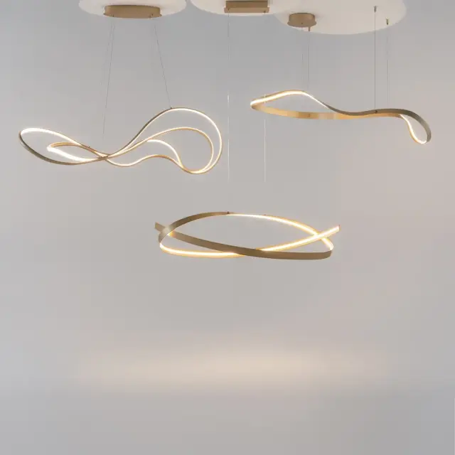 Подвесной светильник Maytoni PLONS — латунь, ракурс 7