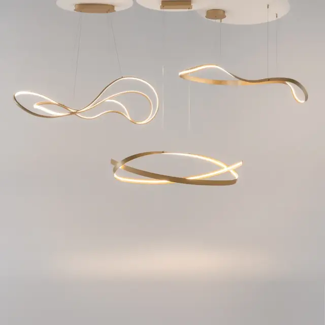 Подвесной светильник Maytoni PLONS — латунь, ракурс 7