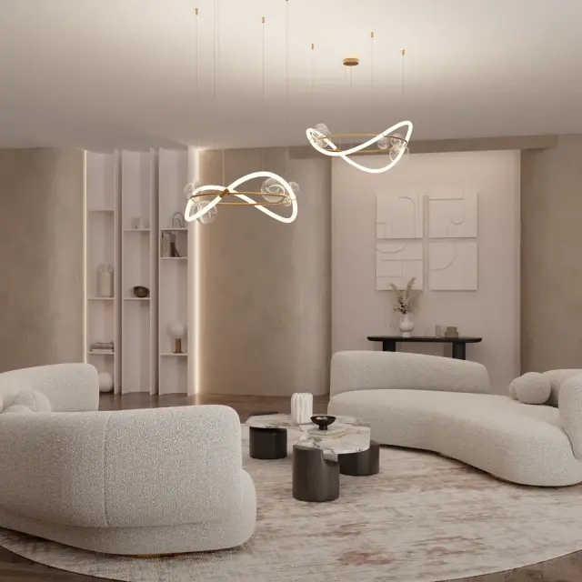 Подвесной светильник Maytoni OASIS — белый, ракурс 8