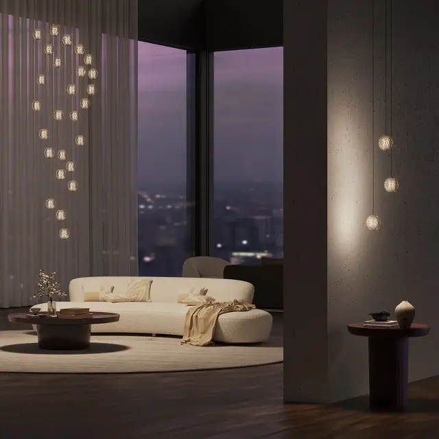 Подвесной светильник Maytoni SAPPHIRE — прозрачный, ракурс 4