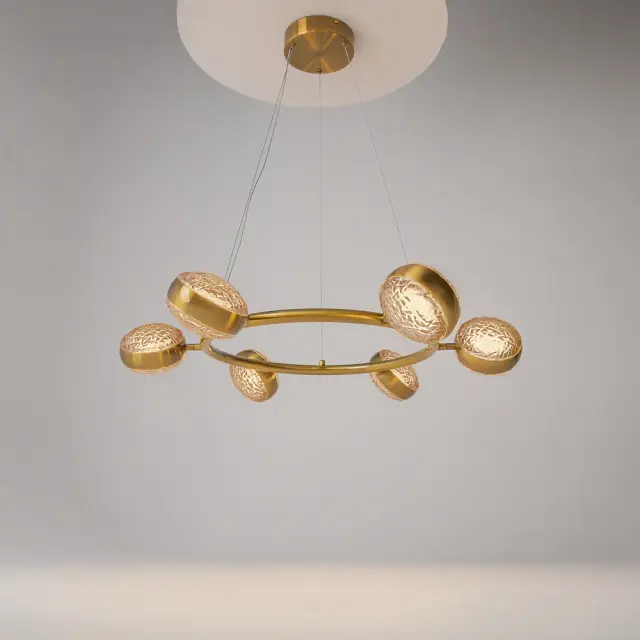 Подвесная люстра Maytoni MIND — янтарный, ракурс 4