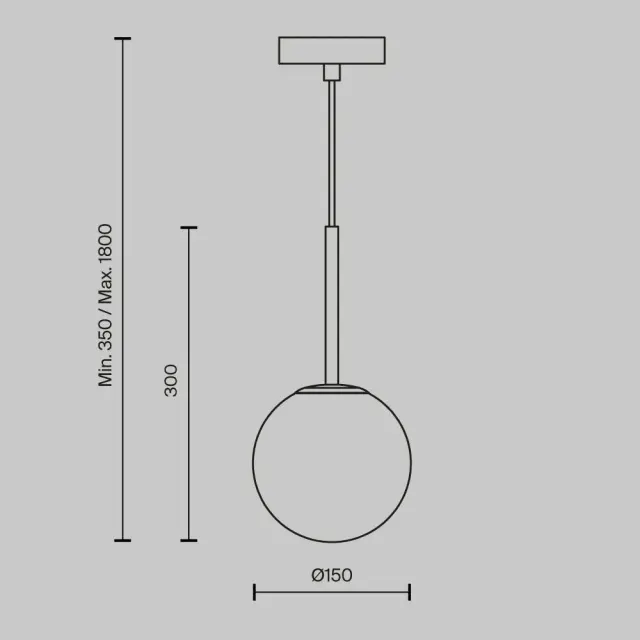 Подвесной светильник Maytoni BASIC FORM — белый, ракурс 4