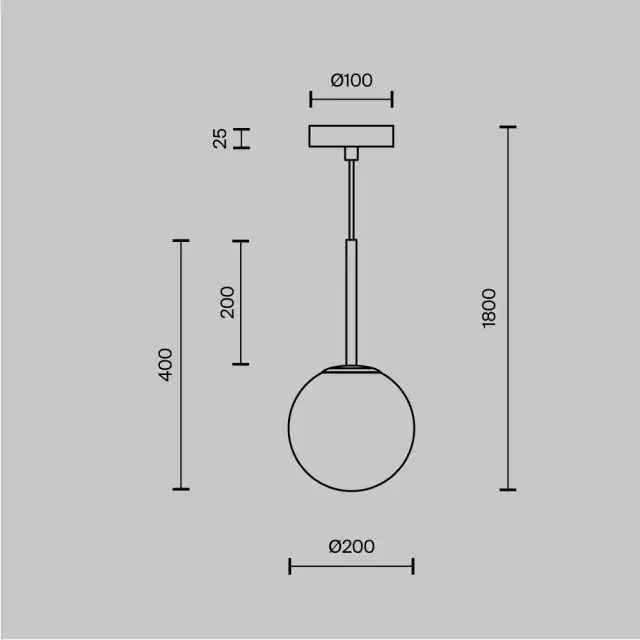 Подвесной светильник Maytoni BASIC FORM — белый, ракурс 4