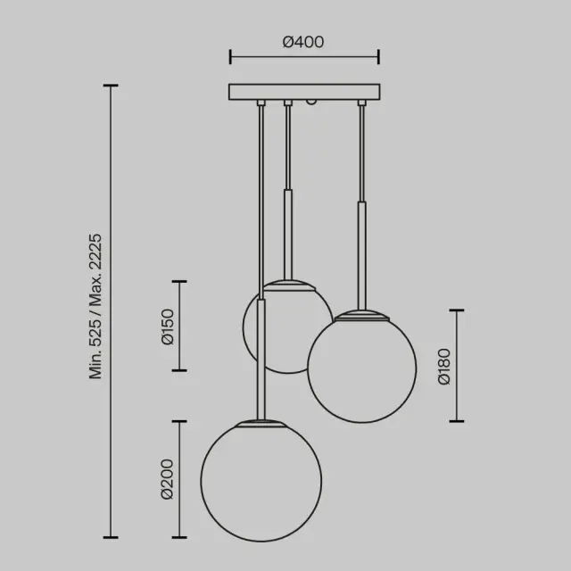 Подвесной светильник Maytoni BASIC FORM — белый, ракурс 4