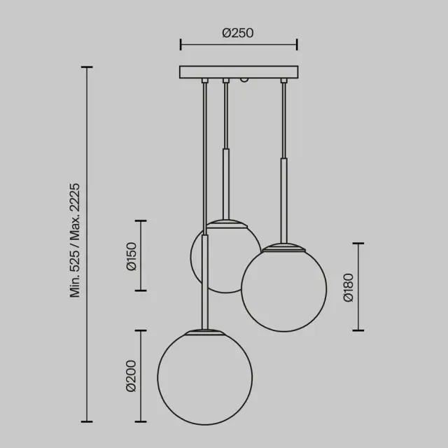 Подвесной светильник Maytoni BASIC FORM — белый, ракурс 4