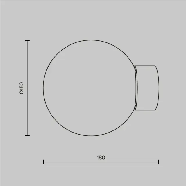 Бра Maytoni BASIC FORM — белый, ракурс 4