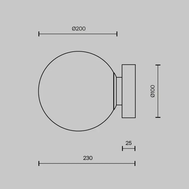 Бра Maytoni BASIC FORM — белый, ракурс 4