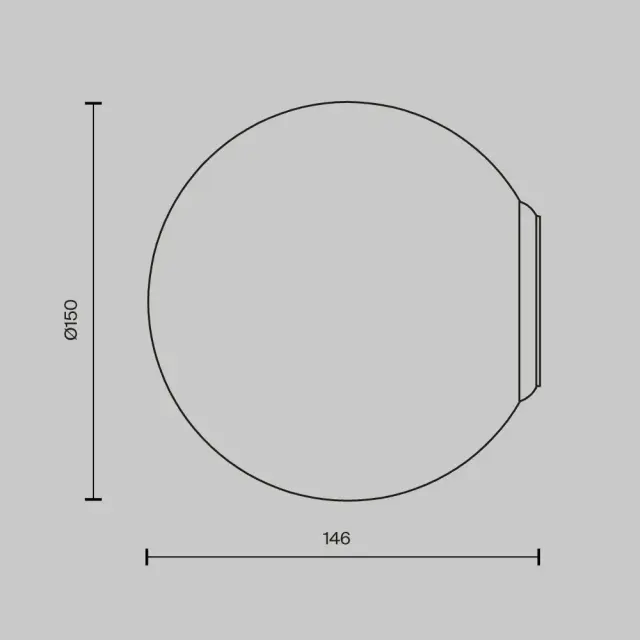 Накладное бра Maytoni BASIC FORM — белый, ракурс 3