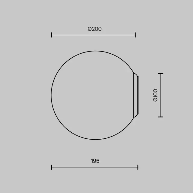 Накладное бра Maytoni BASIC FORM — белый, ракурс 5