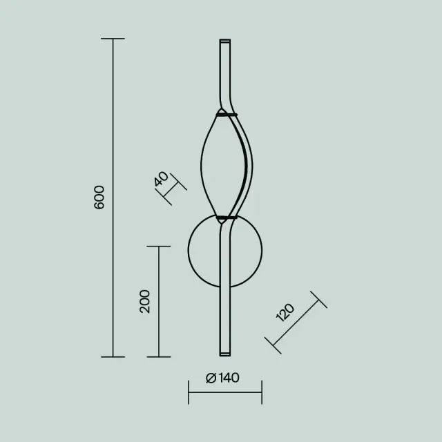 Бра Maytoni FORESIGHT — прозрачный, ракурс 9