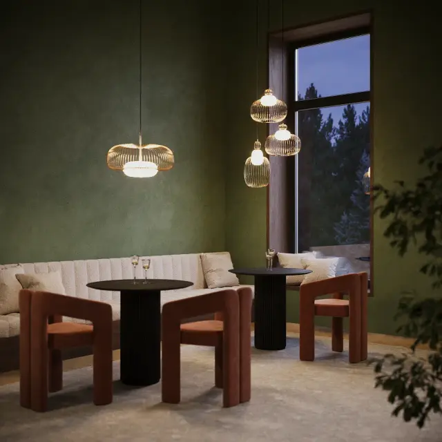 Подвесной светильник Maytoni LEVITATION — латунь, ракурс 8