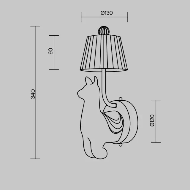 Бра Maytoni SENOR ALPACA — белый, ракурс 8