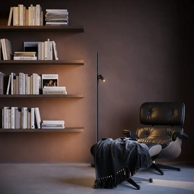 Торшер Maytoni THIN — черный, ракурс 8