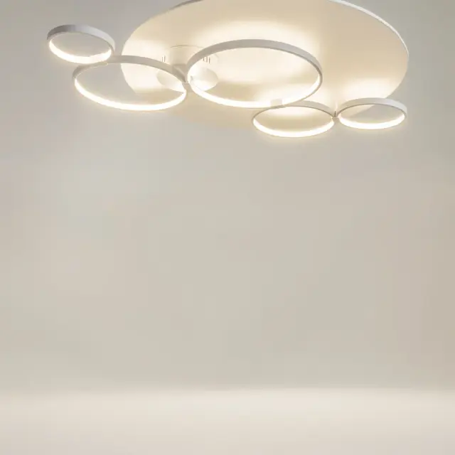 Потолочная люстра Maytoni OLYMPIA — белый, ракурс 3
