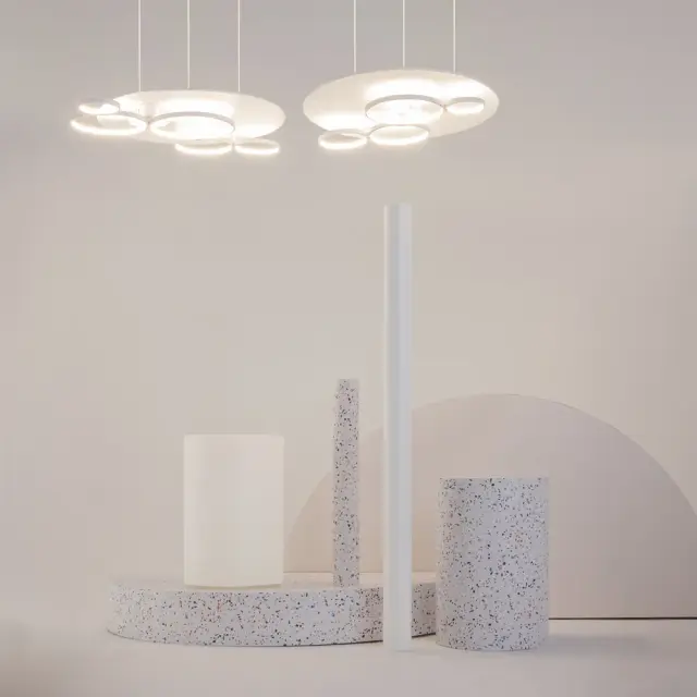 Потолочная люстра Maytoni OLYMPIA — белый, ракурс 6