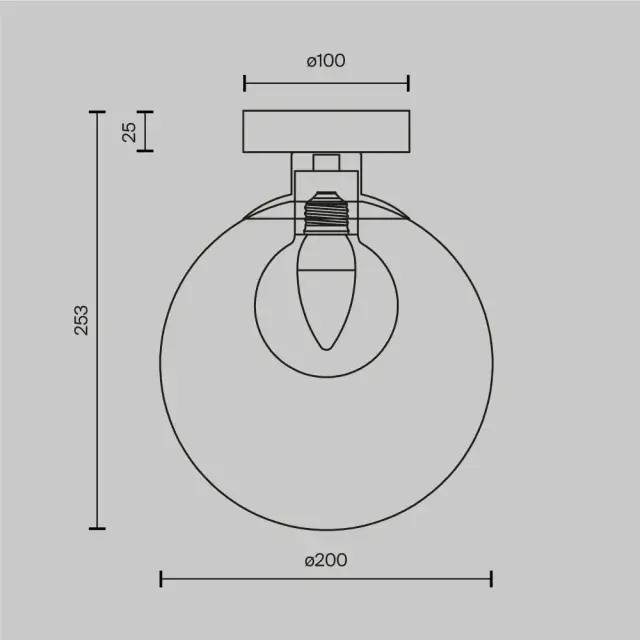 Накладное бра Maytoni BASIC FORM — прозрачный, ракурс 4