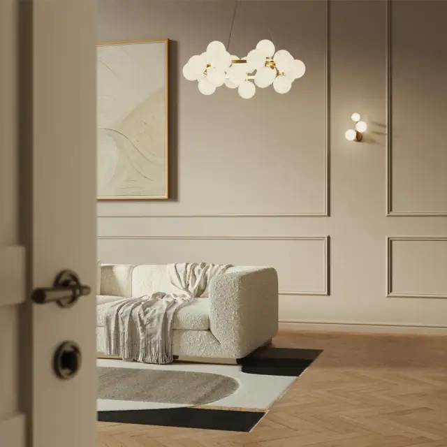Подвесная люстра Maytoni DALLAS — белый, ракурс 4