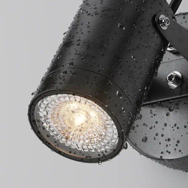 Настенный уличный светильник Maytoni SCOPE — черный, ракурс 6