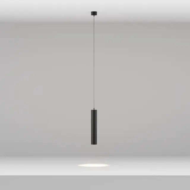 Подвесной светильник Maytoni FOCUS LED — черный, ракурс 3