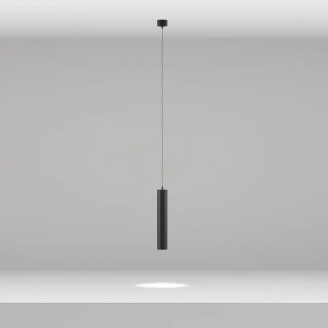 Подвесной светильник Maytoni FOCUS LED — черный, ракурс 3