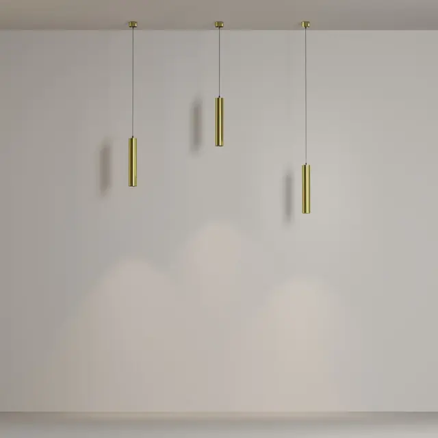 Подвесной светильник Maytoni FOCUS LED — латунь, ракурс 3