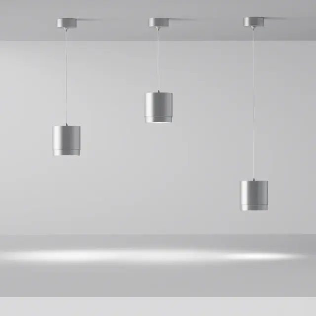 Подвесной светильник Maytoni POLAR — серебряный, ракурс 4