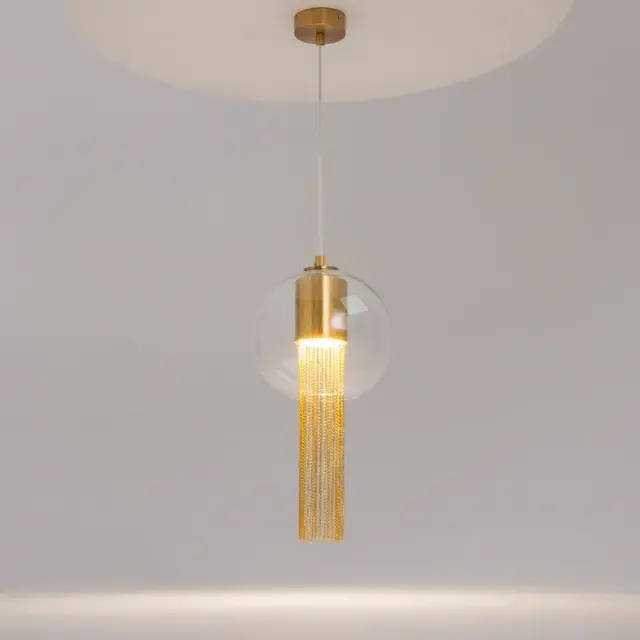 Подвесной светильник Maytoni FLUSSO — прозрачный, ракурс 3