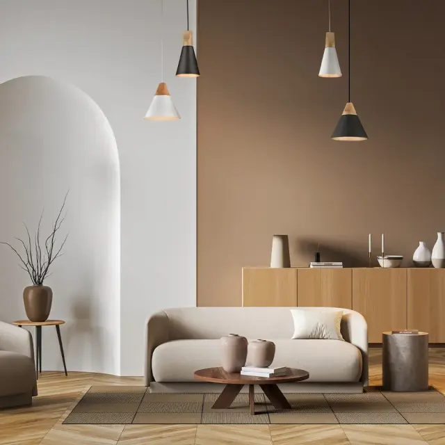 Подвесной светильник Maytoni BICONES — черный, ракурс 2