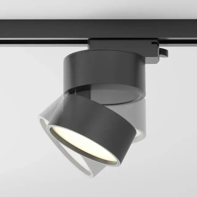 Трековый светильник Maytoni TRACK LAMPS — однофазные, черный, ракурс 3