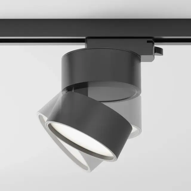 Трековый светильник Maytoni TRACK LAMPS — однофазные, черный, ракурс 3