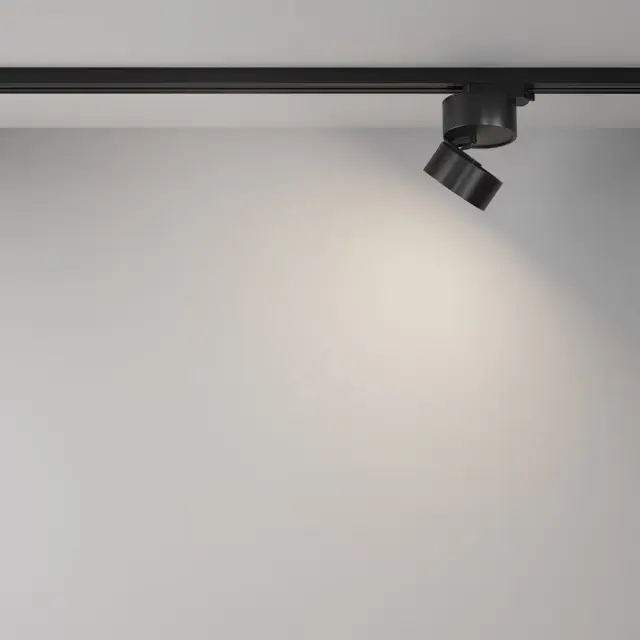 Трековый светильник Maytoni TRACK LAMPS — однофазные, черный, ракурс 6
