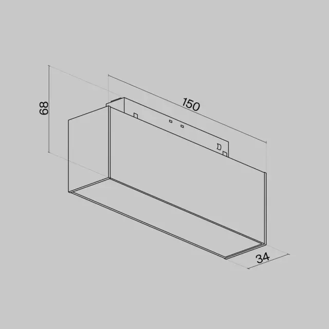 Трековый светильник Maytoni MAGNETIC TRACK SYSTEM — магнитные, белый, ракурс 4