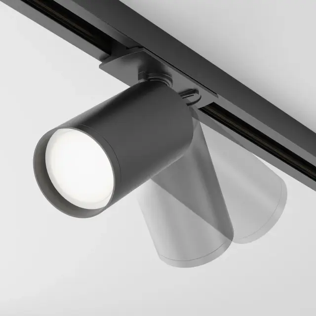 Трековый светильник Maytoni TRACK LAMPS — однофазные, черный, ракурс 3