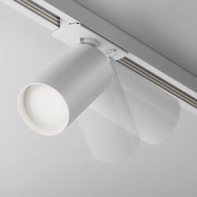Трековый светильник Maytoni TRACK LAMPS — однофазные, белый, ракурс 3