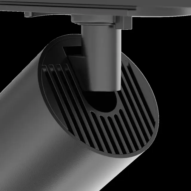 Трековый светильник Maytoni FOCUS ZOOM — однофазные, черный, ракурс 4