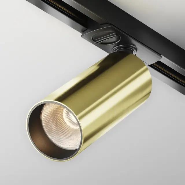 Трековый светильник Maytoni FOCUS LED — однофазные, латунь