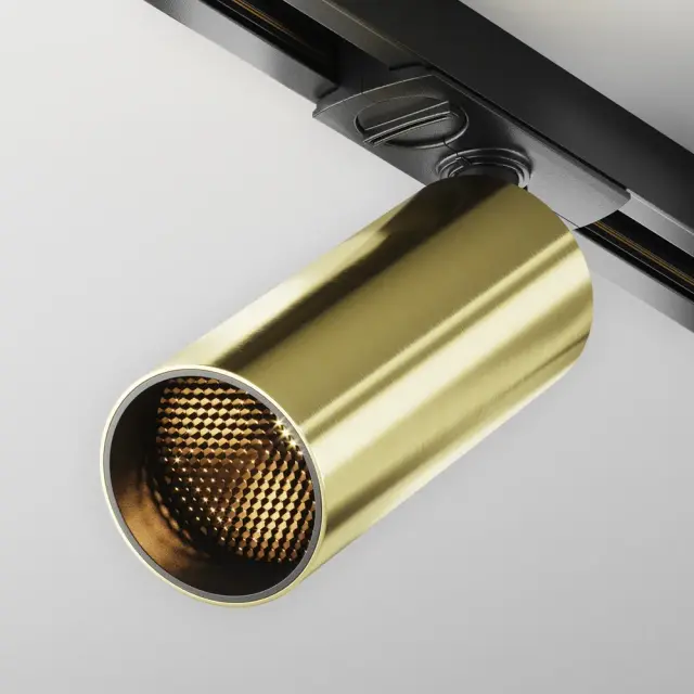 Трековый светильник Maytoni FOCUS LED — однофазные, латунь, ракурс 6