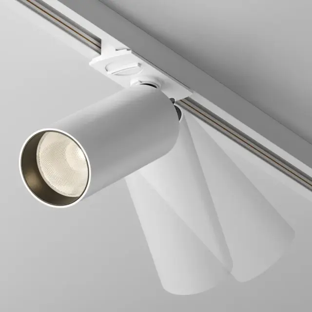 Трековый светильник Maytoni FOCUS LED UNITY — однофазные, белый, ракурс 3