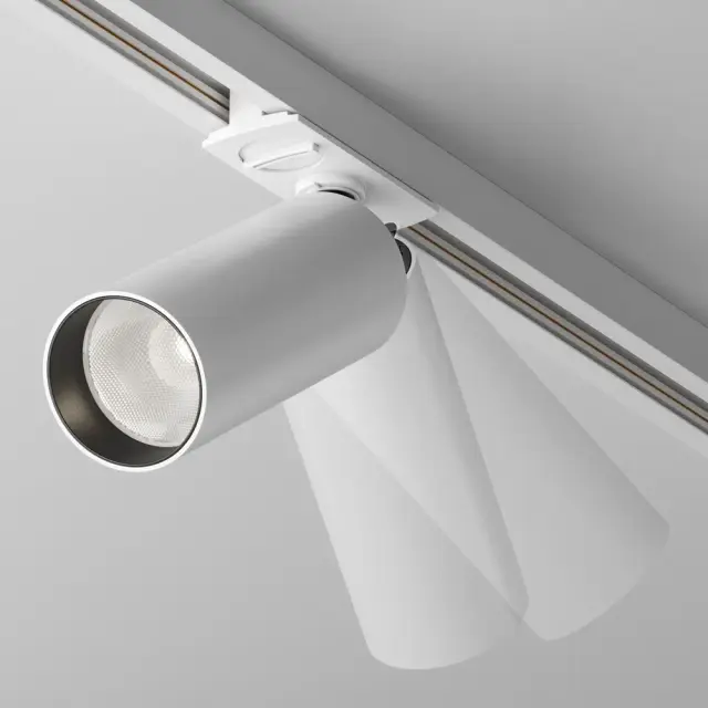 Трековый светильник Maytoni FOCUS LED UNITY — однофазные, белый, ракурс 3