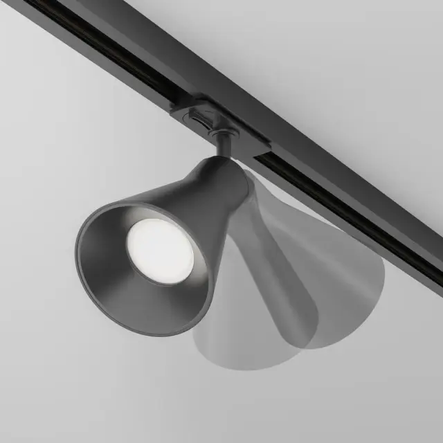 Трековый светильник Maytoni TRACK LAMPS — однофазные, черный, ракурс 3