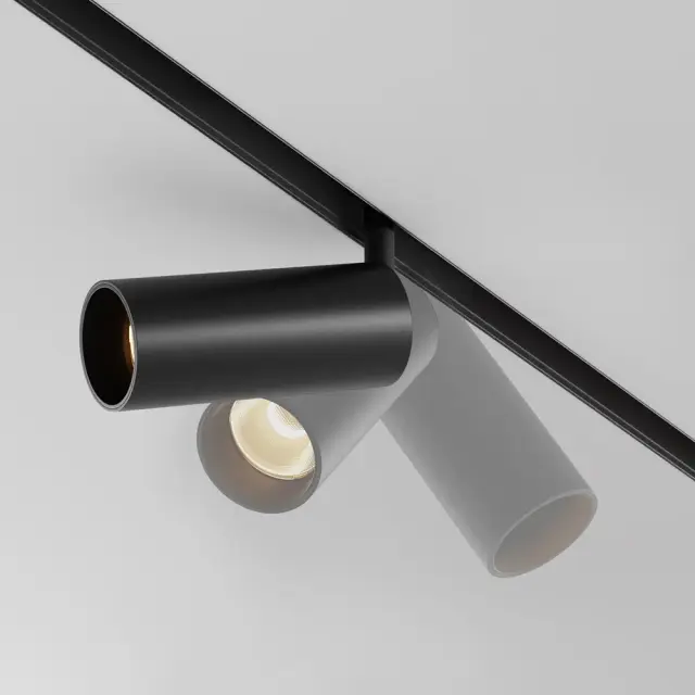 Трековый светильник Maytoni FOCUS LED — магнитные, черный, ракурс 2