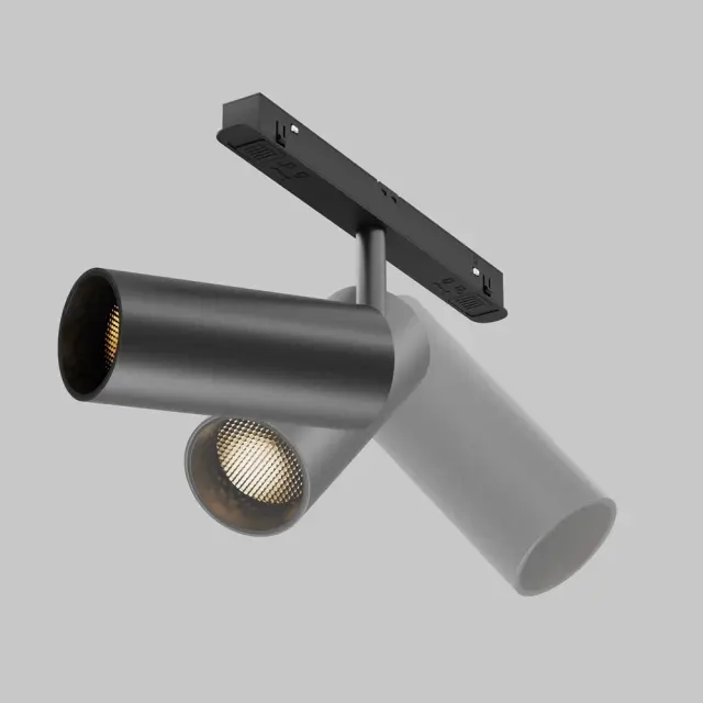 Трековый светильник Maytoni FOCUS LED — магнитные, черный, ракурс 6