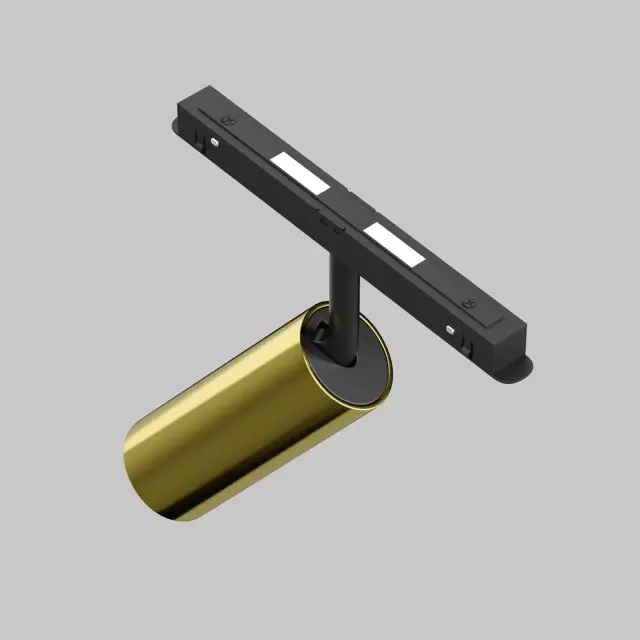 Трековый светильник Maytoni FOCUS LED — магнитные, латунь, ракурс 5