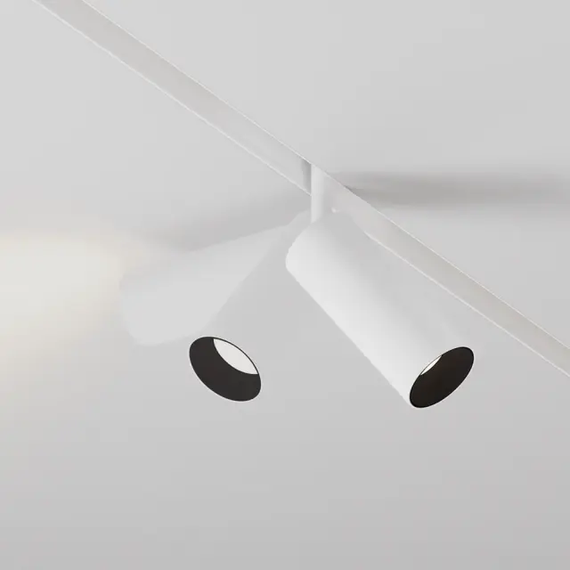 Трековый светильник Maytoni FOCUS LED — магнитные, белый, ракурс 3