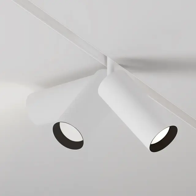 Трековый светильник Maytoni FOCUS LED — магнитные, белый, ракурс 3