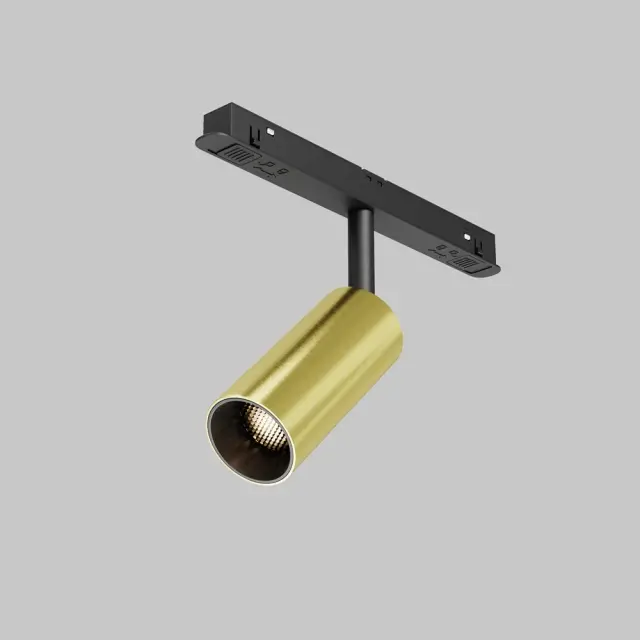 Трековый светильник Maytoni FOCUS LED — магнитные, латунь, ракурс 7